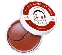 Shangpree Гидрогелевые патчи для глаз с женьшенем Ginseng Berry Eye Mask