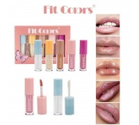 Fit Colors Подарочный набор перламутровых блесков для губ с матовым финишем, 5 шт.