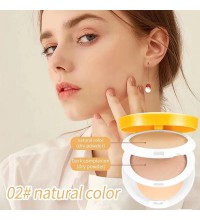 ANGEALA Матирующая компактная пудра для лица с витамином С, тон 02 натуральный цвет