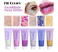 Fit Colors Набор глиттеров для лица, тела и волос Party Glitter