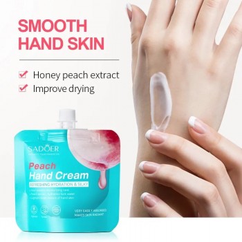 Sadoer Питательный и восстанавливающий крем для рук Peach Hand Cream