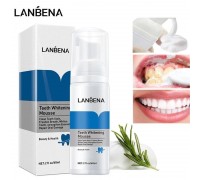 Lanbena Отбеливающий мусс для зубов+зубная паста 2 в 1, 60мл.