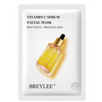 BREYLEE Осветляющая омолаживающая тканевая маска для лица с витамином С