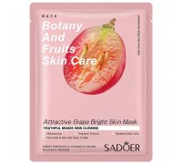 SADOER Увлажняющая маска для лица Attractive Grape Bright Skin Mask