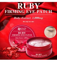 Гидрогелевые патчи для глаз с рубиновой пудрой SNP Ruby Firming Eye Patch, 60шт