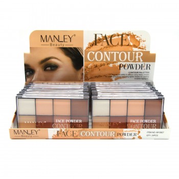 Manley Beauty Face Contour Powder Palette Палетка для Скульптурирования 8 Оттенков тон 2