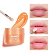 Увлажняюща,питательная маска-бальзам для губ Lanbena Orange,20гр