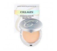 Enough Collagen 3 In 1 Two Way Cake Отбеливающая увлажняющая пудра для лица 3 в 1 с коллагеном (оттенок #13)